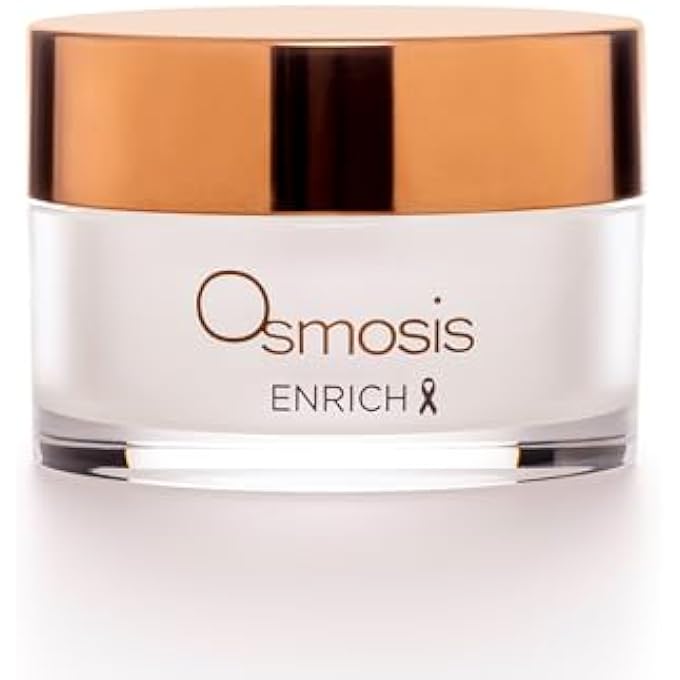 Osmosis ENRICH SMOOTHING FACE & NECK INTENSIVE NIGHT REPAIR CREAM MOISTURIZER WITH CHIRATA AND FRUIT OILS, 1 OZ - Image 1